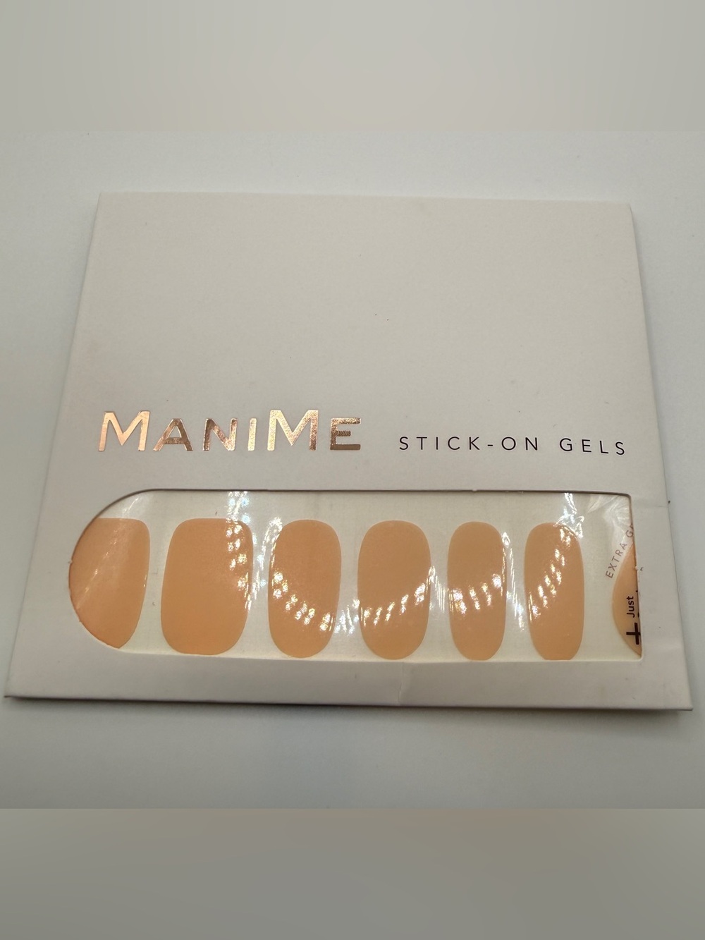Stick-On Gels — Natural Peach Beige Press-On Nails